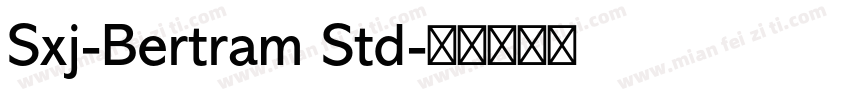 Sxj-Bertram Std字体转换